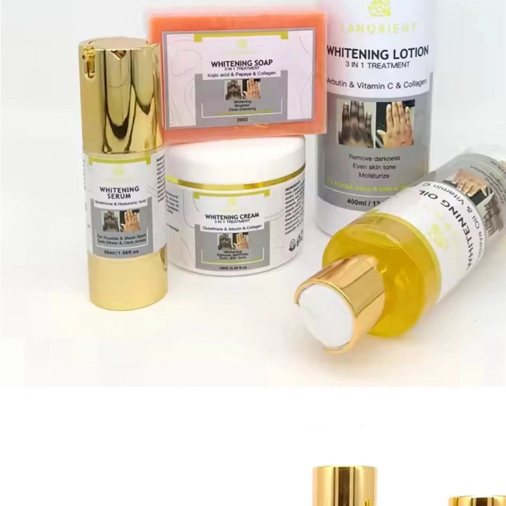 Gold and White Skincare Set